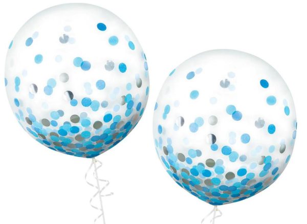 60cm Confetti Balloons Blue Silver.jpg