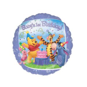 Get Set Foil Specialty Balloons 0149 Winnie The Pooh 1 Bday Round.jpg