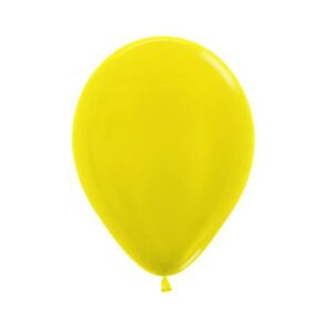 Get Set Solid Colour Balloons 0054 Latex Metallic Yellow 1.jpg