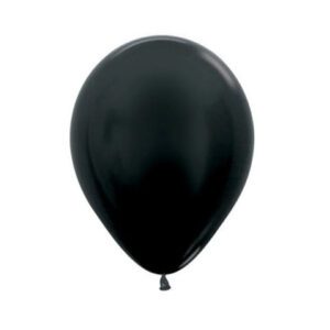 Get Set Solid Colour Balloons 0063 Latex Metallic Black 1.jpg