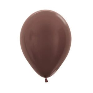 Get Set Solid Colour Balloons 0081 Latex Metallic Chocolate 1.jpg