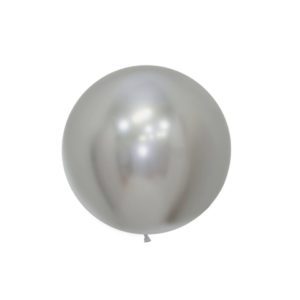 Get Set Solid Colour Balloons Round Reflex Silver.jpg